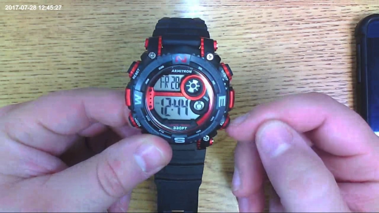 Armitron pro sport digital watch manual